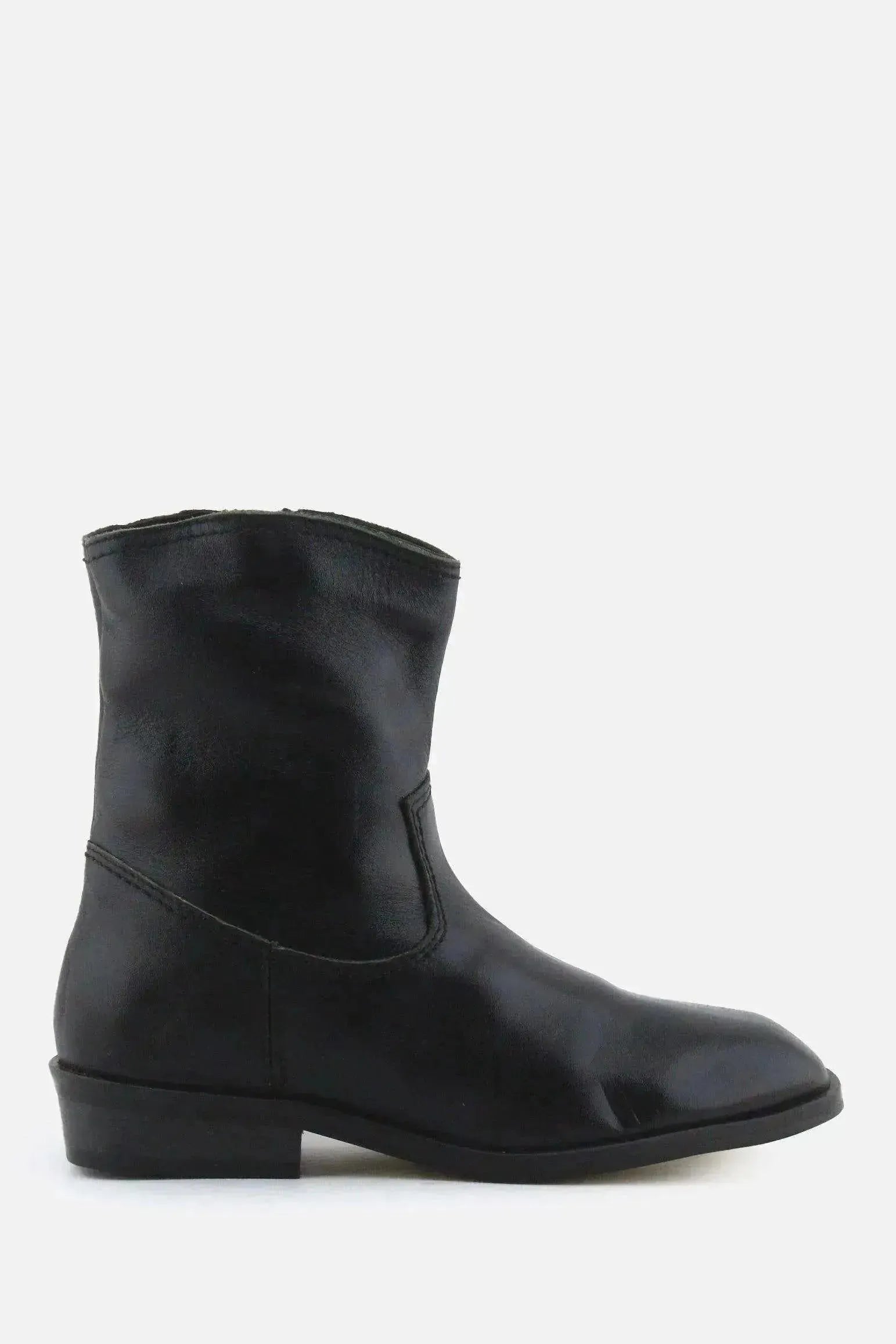 Zara Zipper Chelsea Ankle Boots | 100% Authentic Leather - sundaybazar