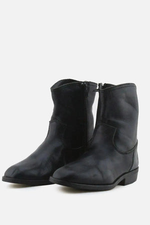 Zara Zipper Chelsea Ankle Boots | 100% Authentic Leather - sundaybazar