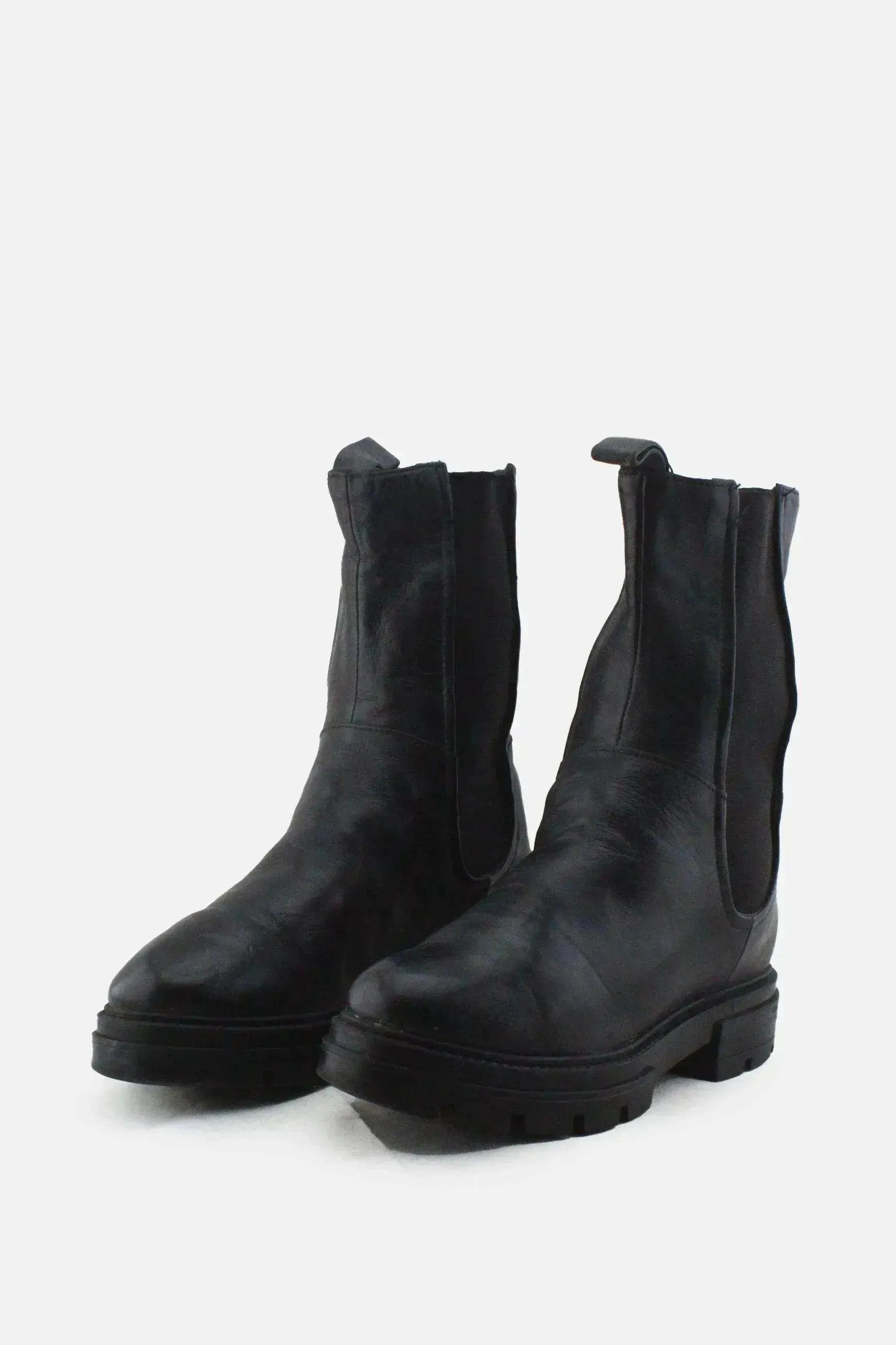 European Brand Stretchable Combat Ankle Boots |100% Authentic Leather