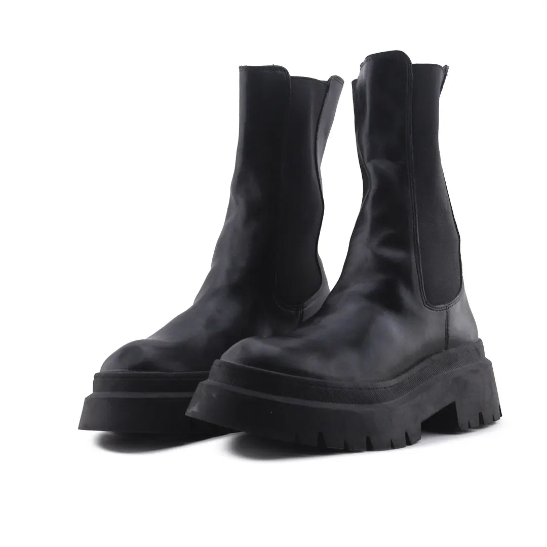 Pull & Bear Stretchable Ankle Boot | 100% Authentic Leather