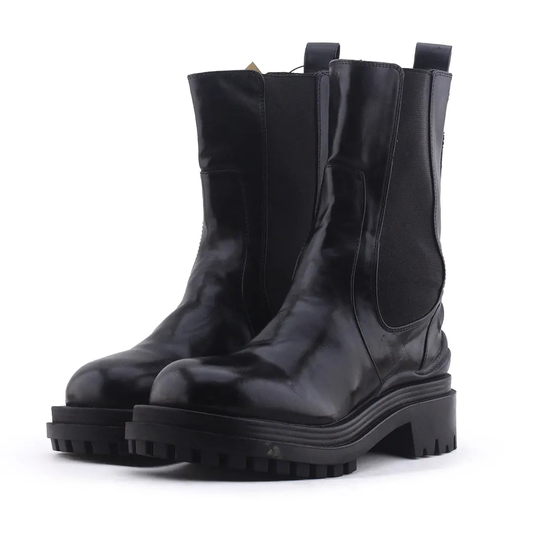 Bershka Stretchable Ankle Boot | 100% Authentic Leather