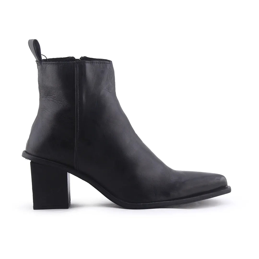 Zara Zipper Ankle Boot | 100% Authentic Leather
