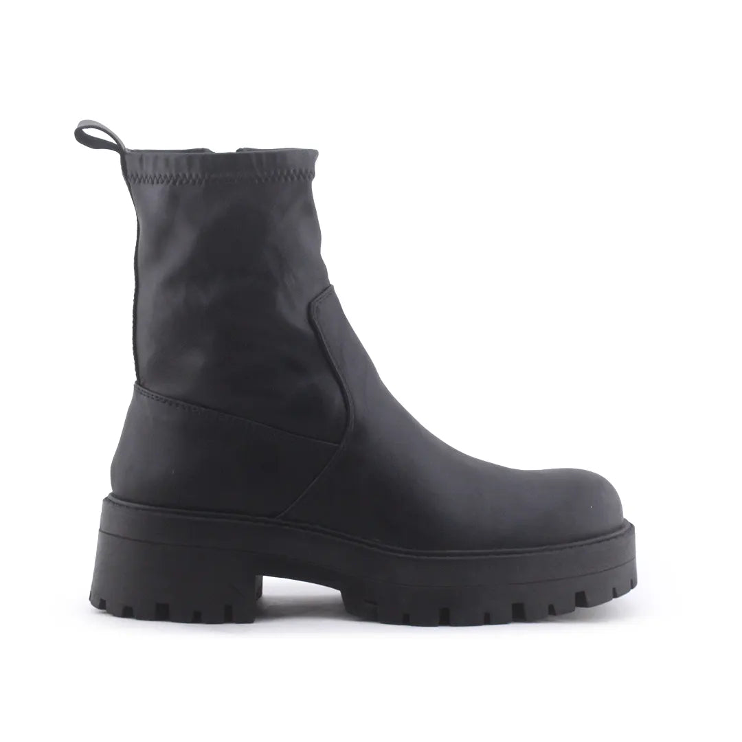 Pull & Bear Zipper Ankle Boot | 100% Authentic Leather