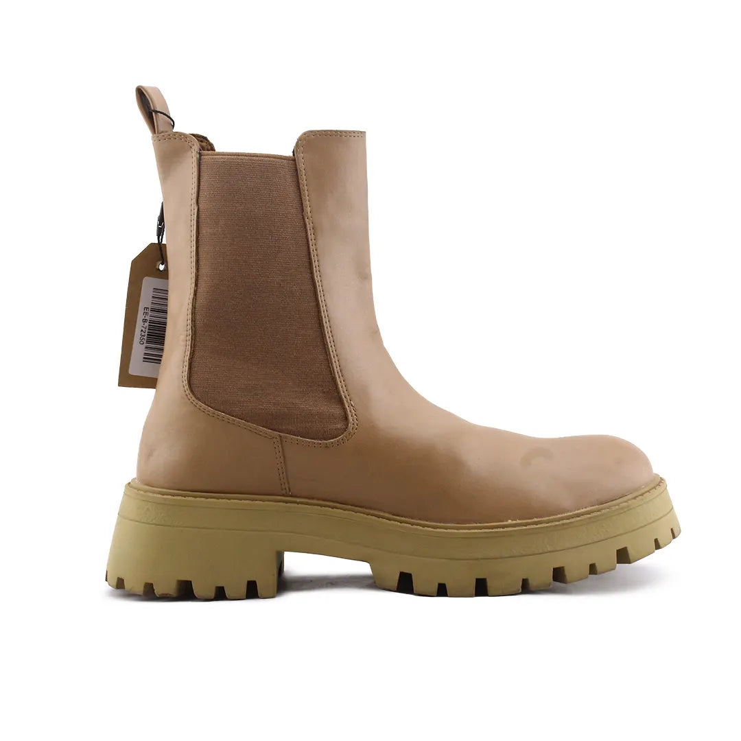Pull & Bear Stretchable Ankle Boot | 100% Authentic Leather