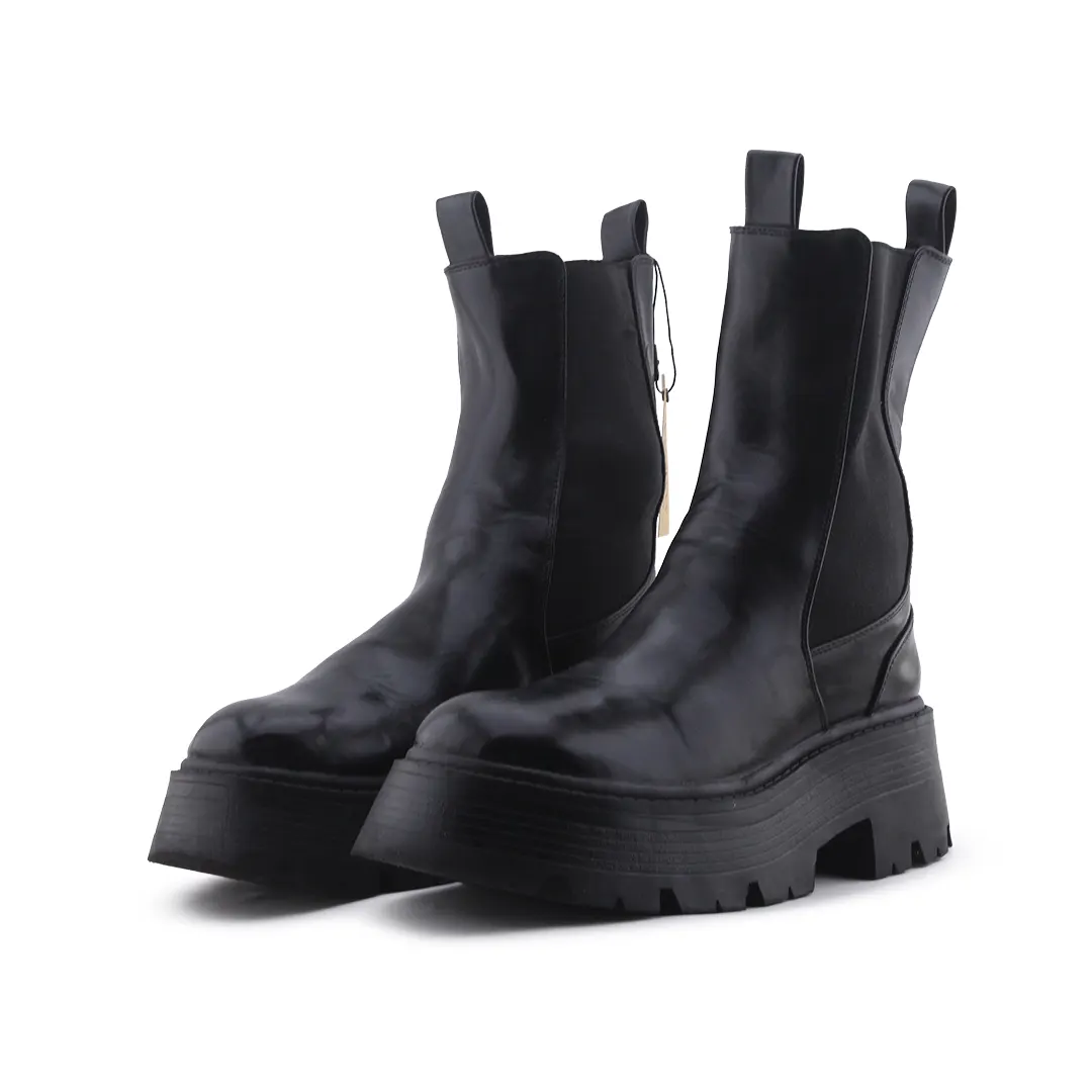 Pull & Bear Stretchable Ankle Boot | 100% Authentic Leather