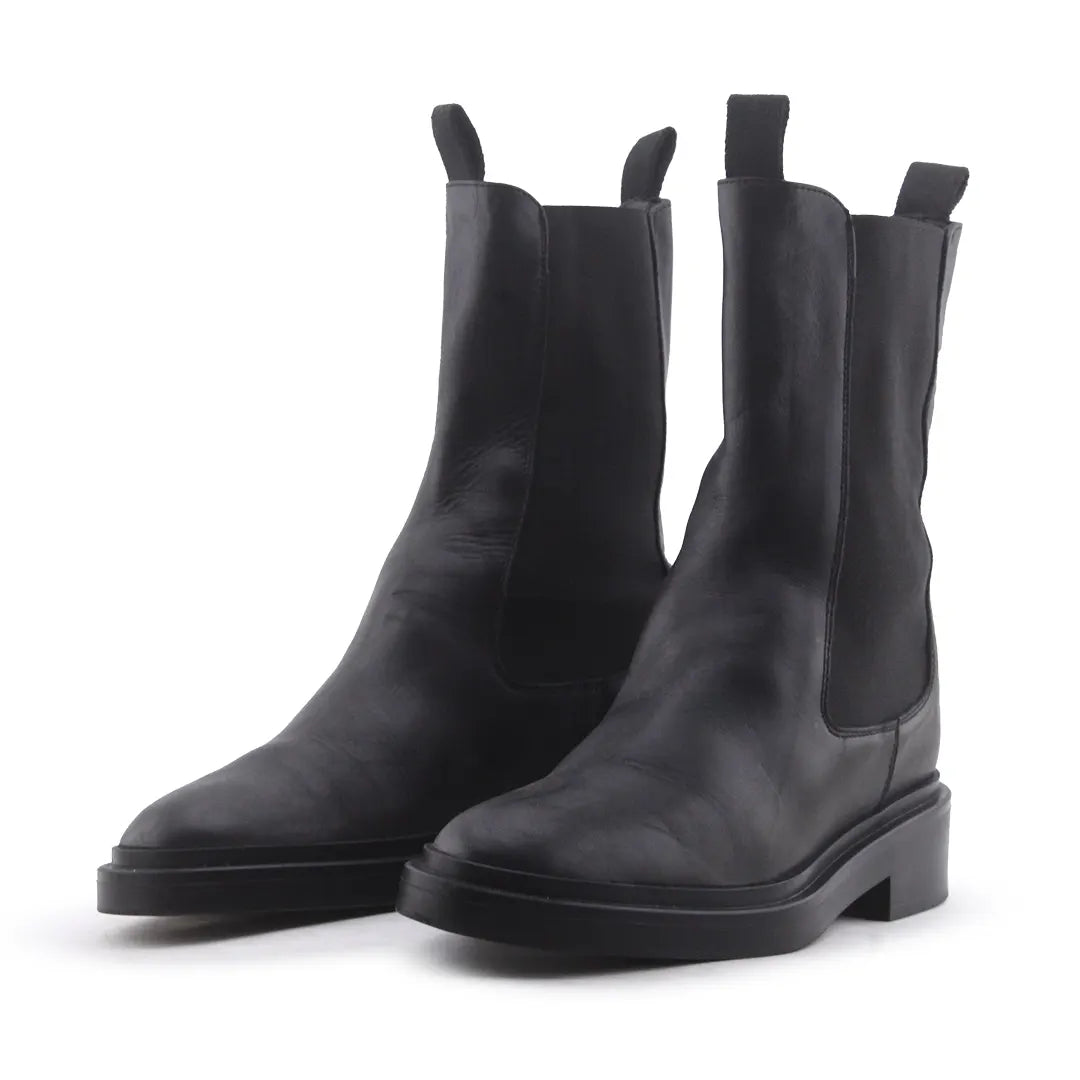Massimo Dutti Stretchable Ankle Boot | 100% Authentic Leather