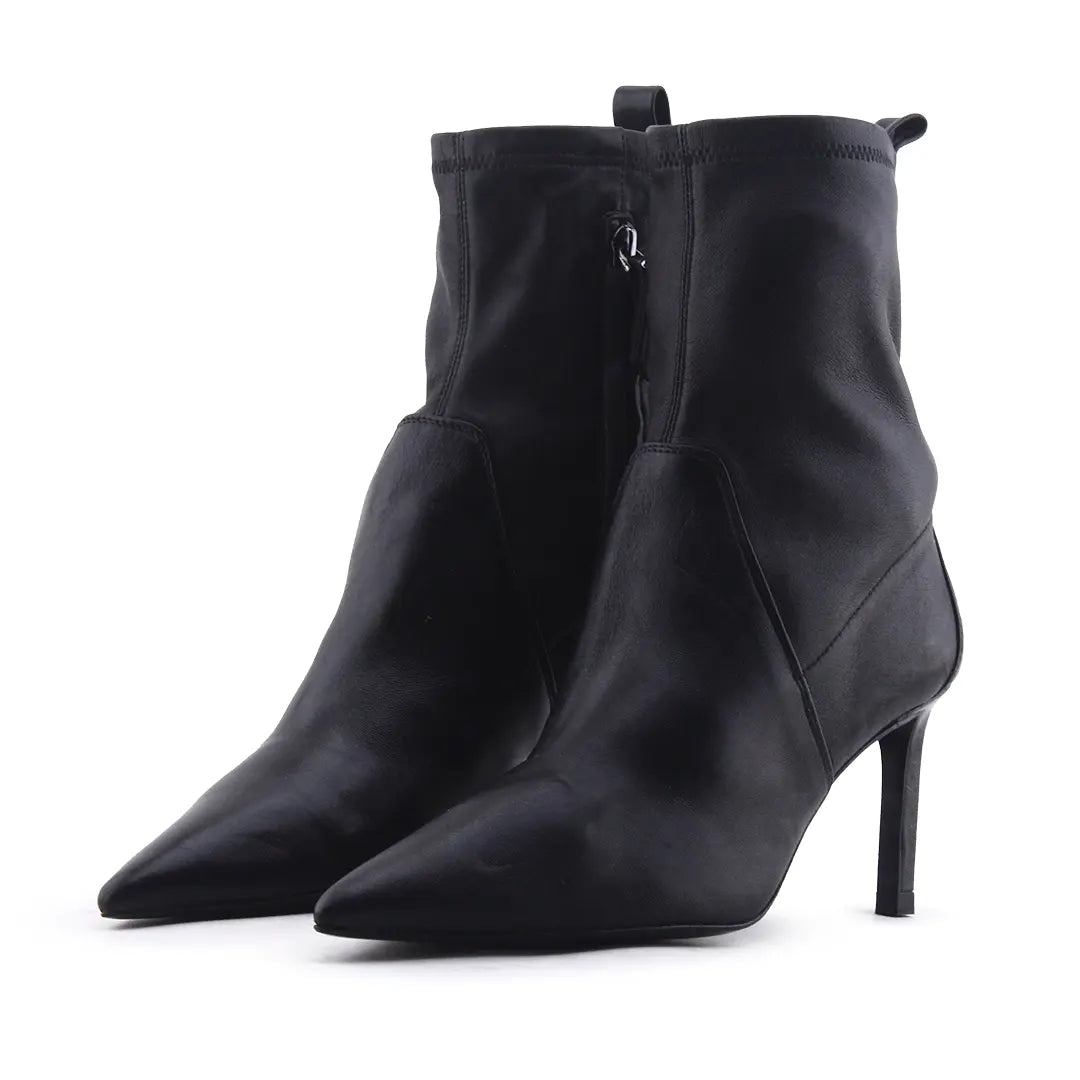 Massimo Dutti Zipper Ankle Boot | 100% Authentic Leather
