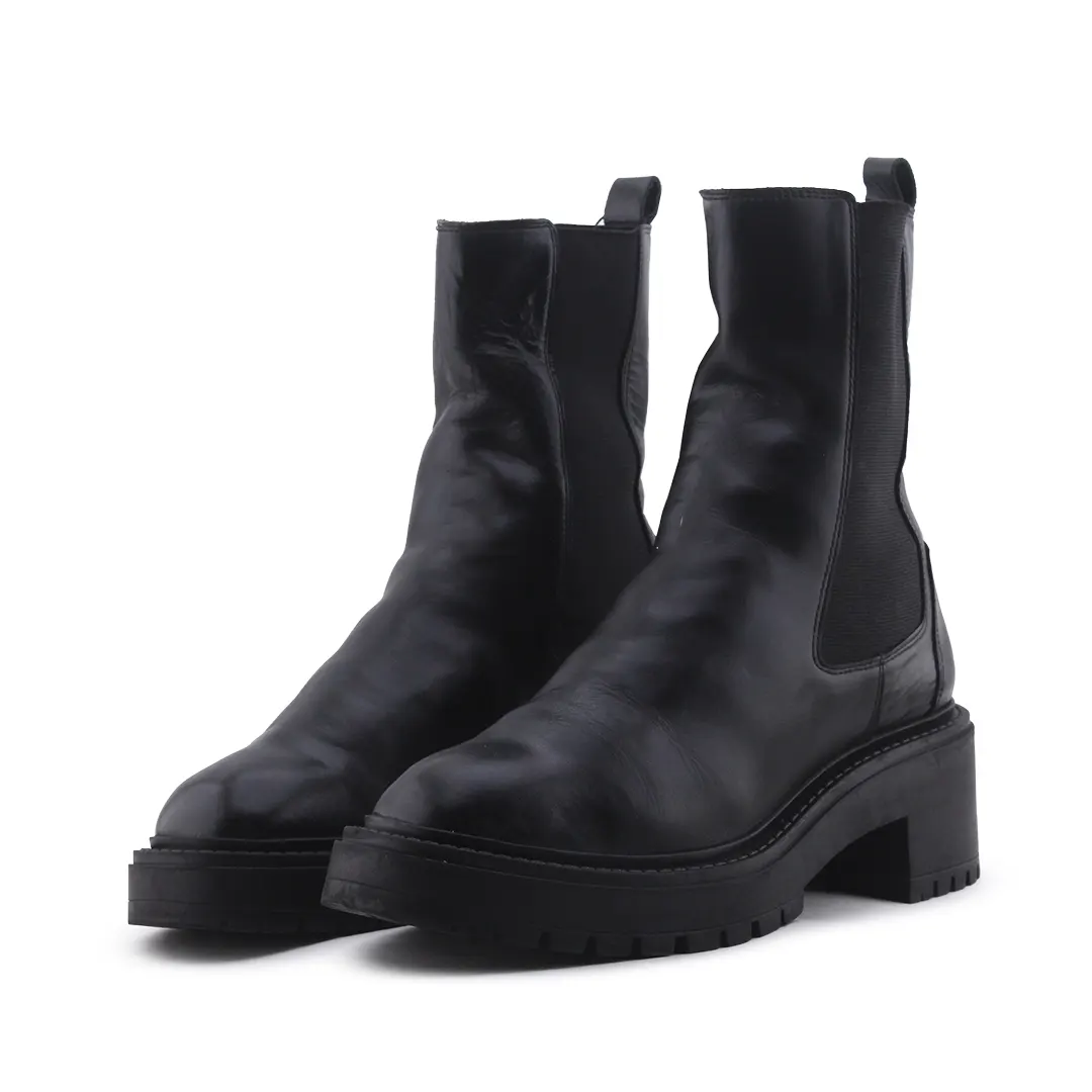 Zara Stretchable Ankle Boot | 100% Authentic Leather