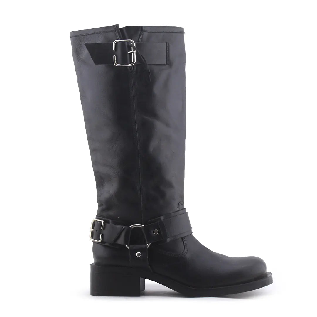 Zara Buckle Strap Knee High Boots | 100% Authentic Leather