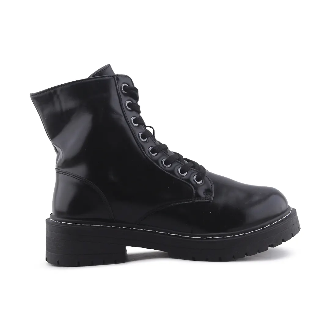 True Craft Zipper Lace Up Ankle Boot | 100% Authentic Leather