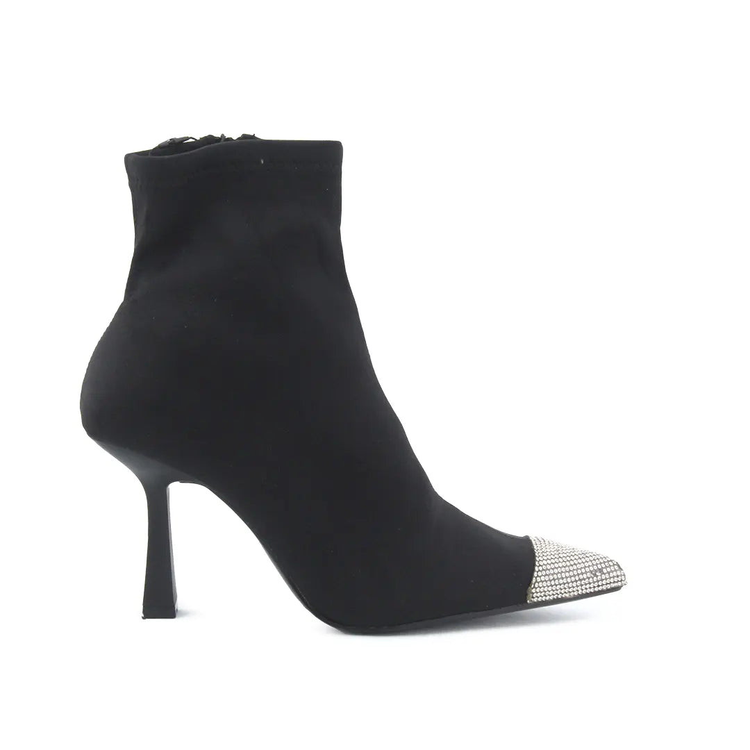 Zara Zipper Textile Ankle Boot