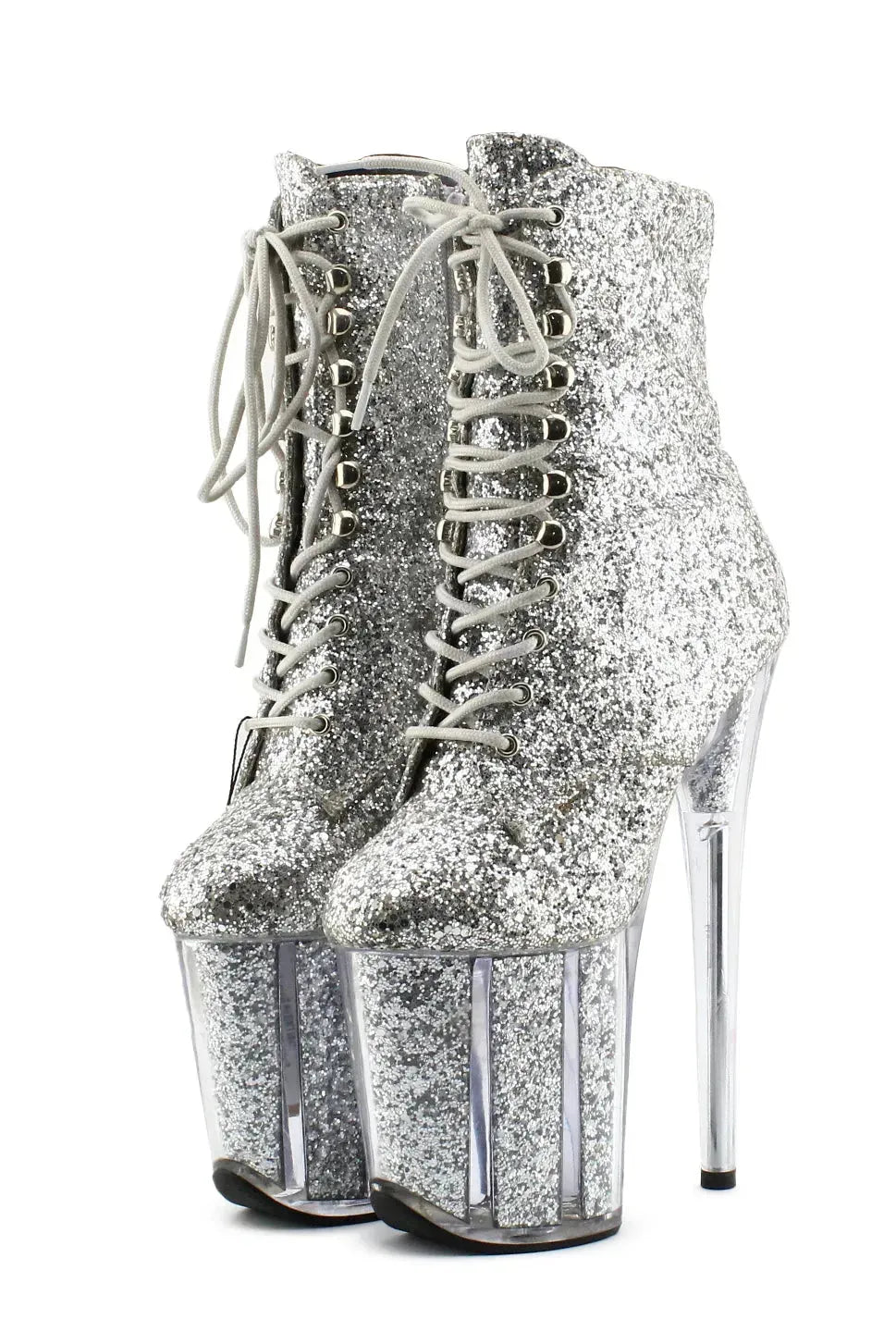 Mew Zipper Laces Platform Boots | Textile