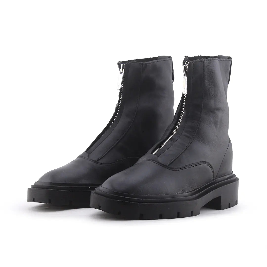 Zara Zipper Ankle Boot | 100% Authentic Leather