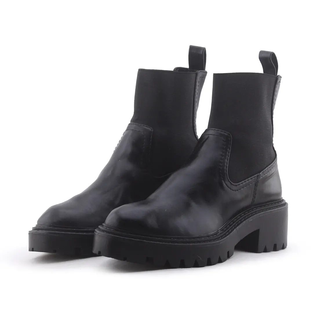 Stradivarius Stretchable Ankle Boots | 100% Authentic Leather
