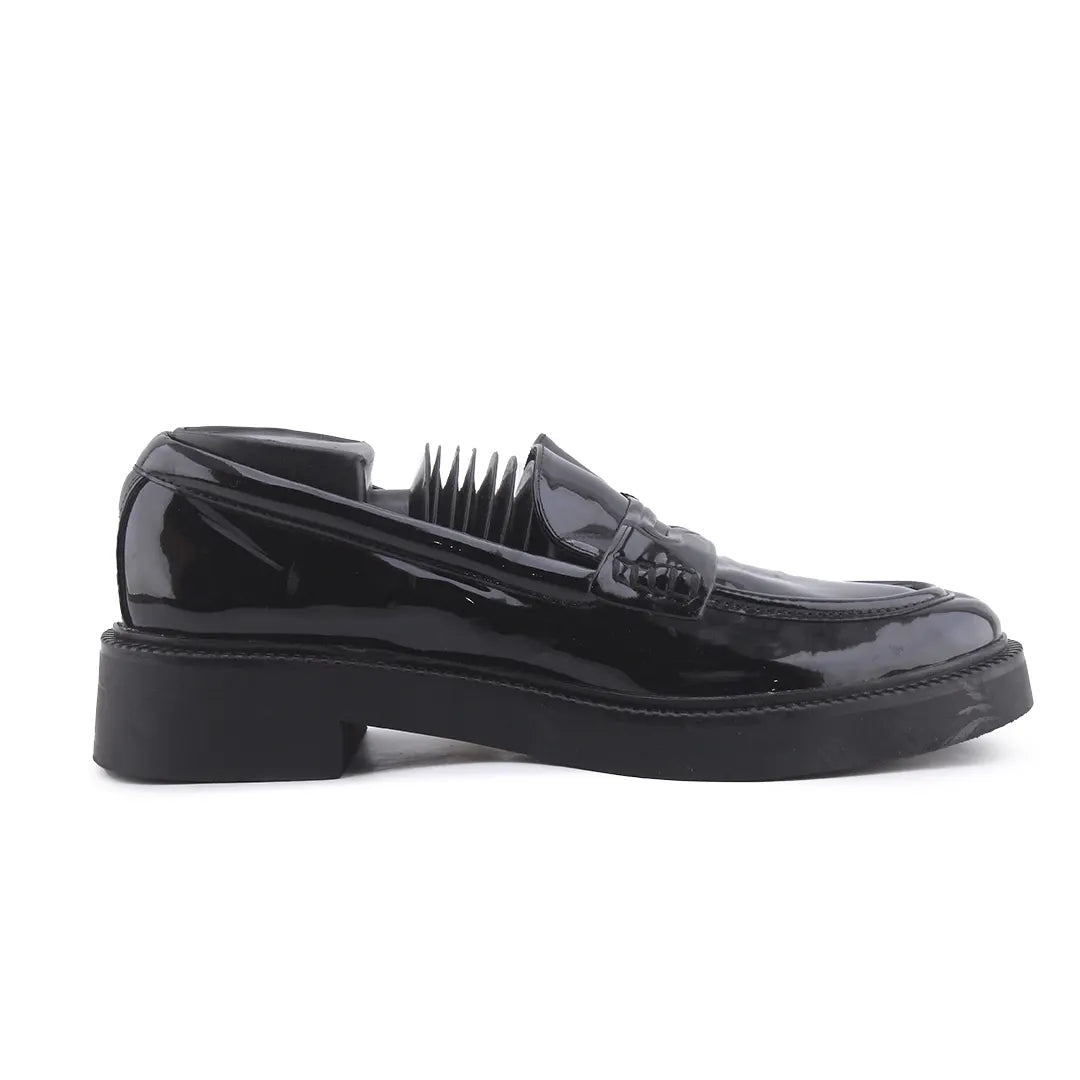 Zara Patent Penny Strap Loafers