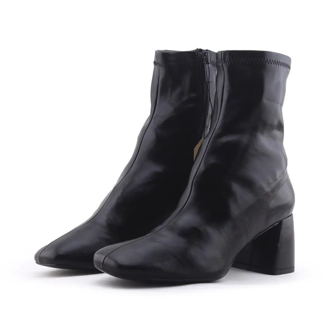 Stradivarius Zipper Ankle Boot | 100% Authentic Leather