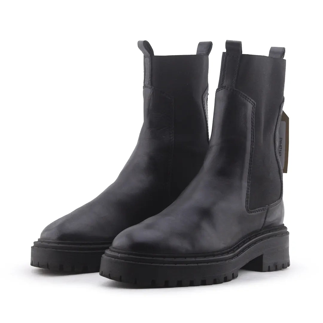 Massimo Dutti Stretchable Ankle Boots | 100% Authentic Leather