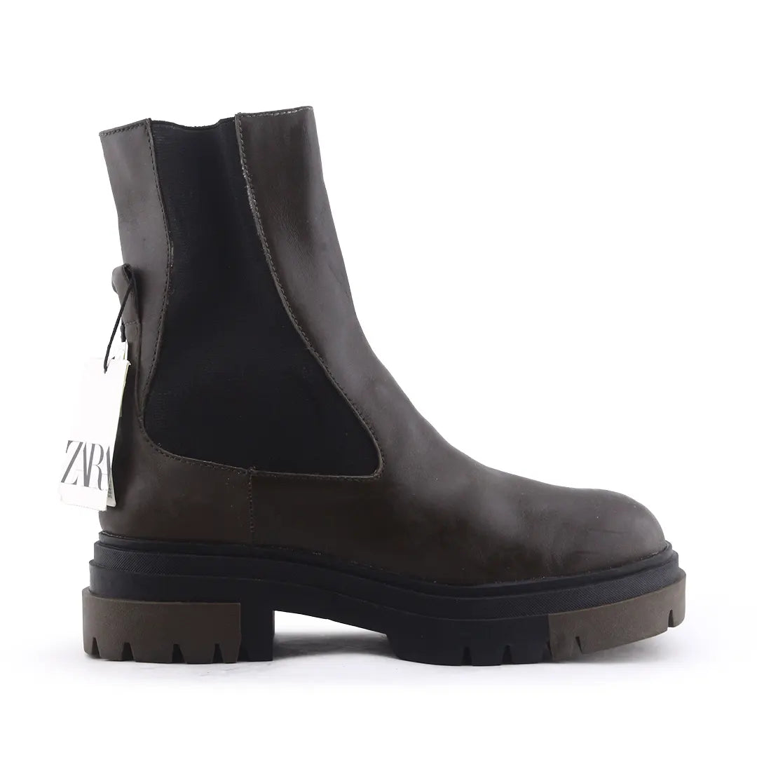 Zara Stretchable Ankle Boot | 100% Authentic Leather