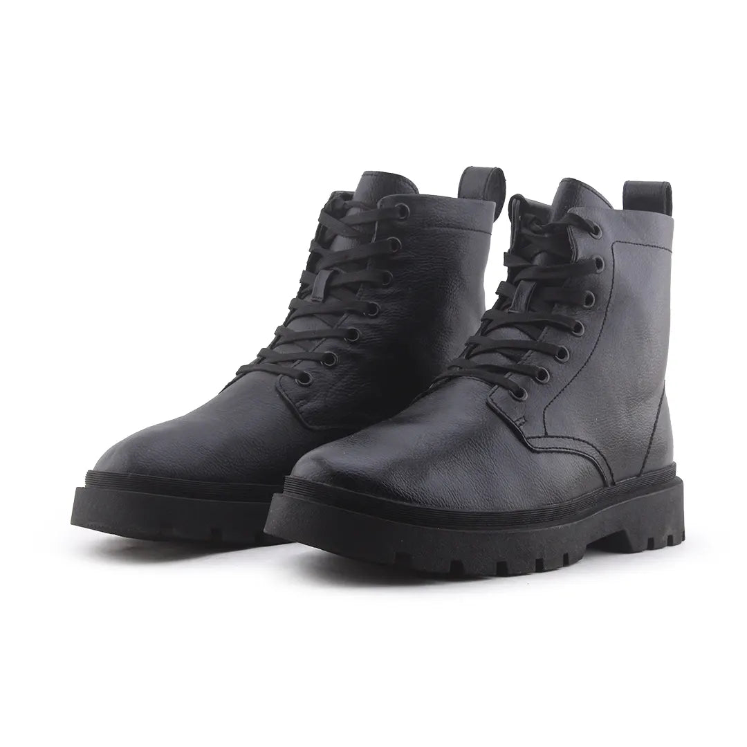 Zara Lace Up Ankle Boots | 100% Authentic Leather