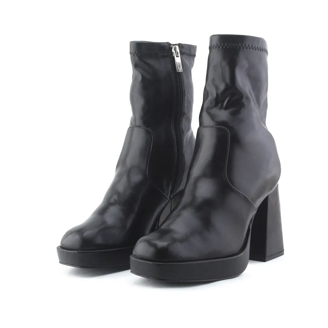 Pull & Bear Zipper Ankle Boot | 100% Authentic Leather