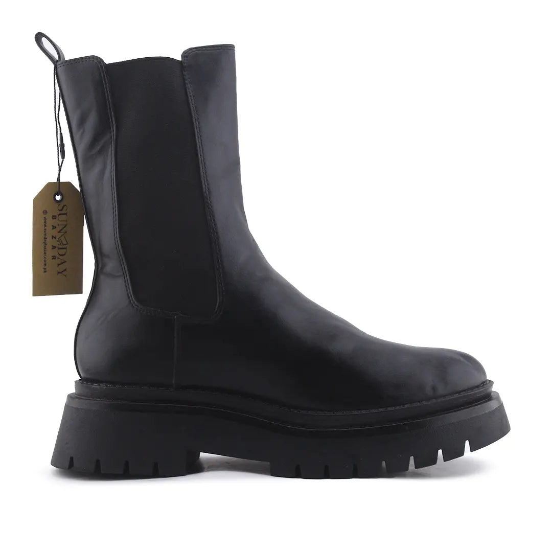 Stradivarius Stretchable Ankle Boot | 100% Authentic Leather