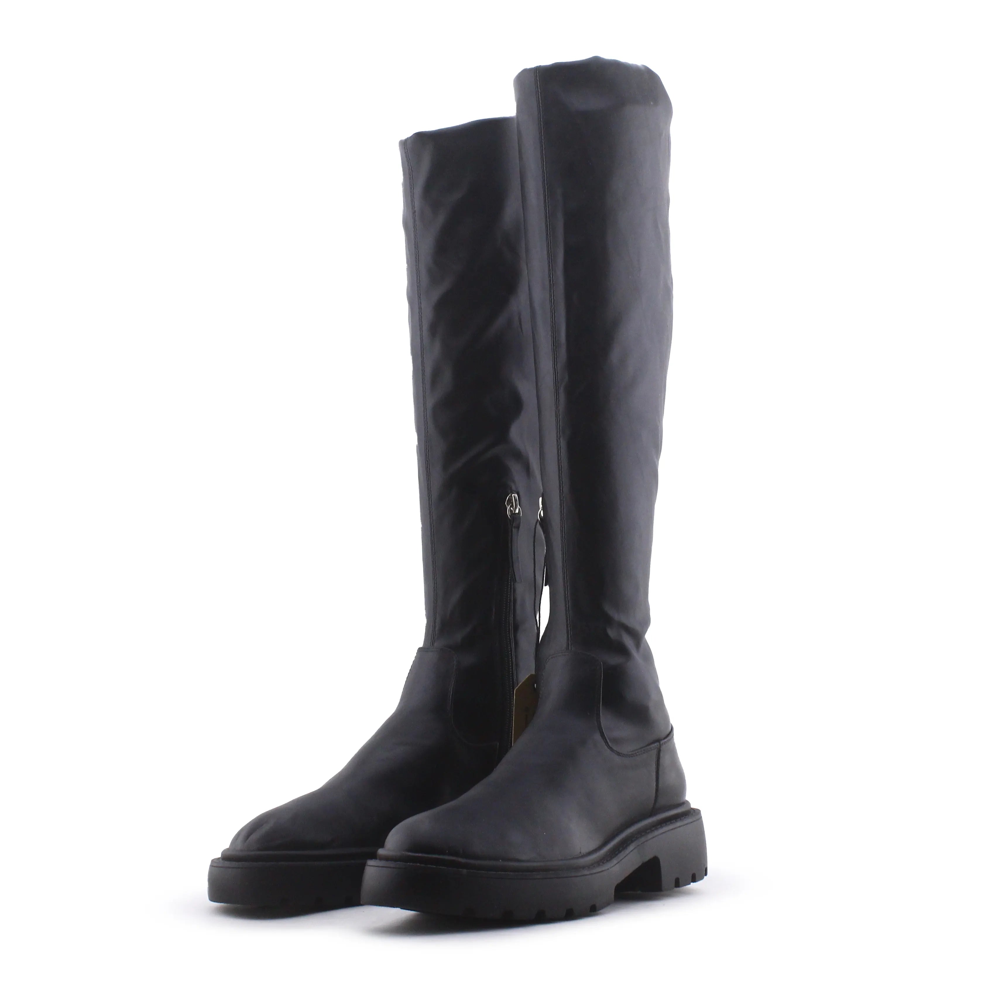 Zara Zipper Knee High Boot | 100% Authentic Leather