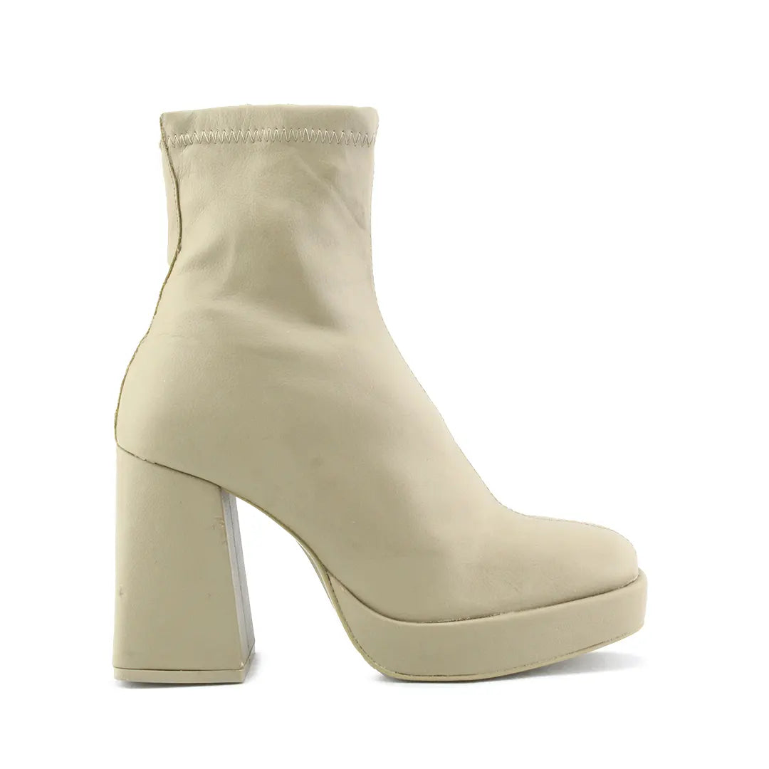 Pull & Bear Zipper Ankle Boot | 100% Authentic Leather