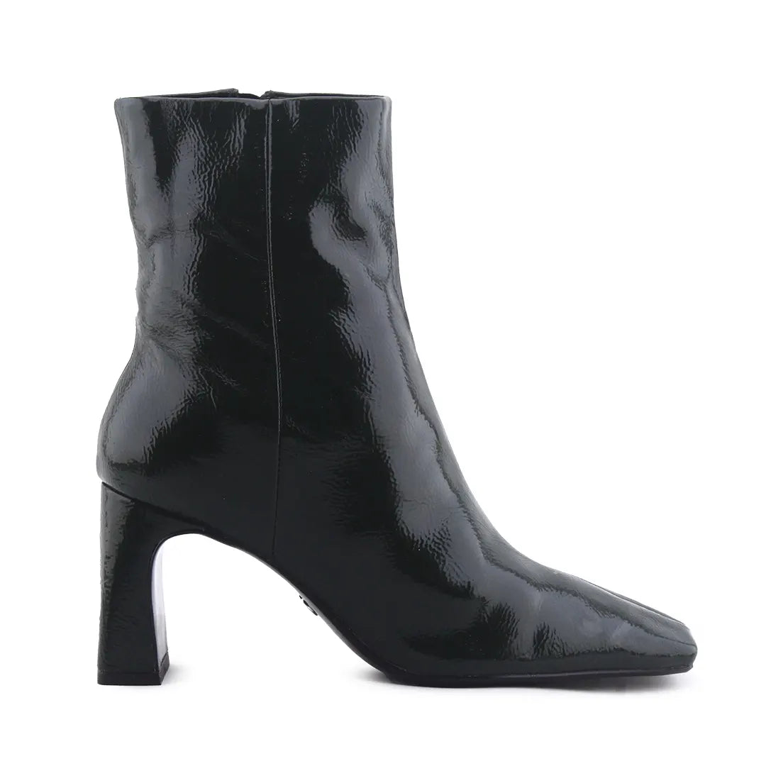 Zara Zipper Patent Ankle Boot