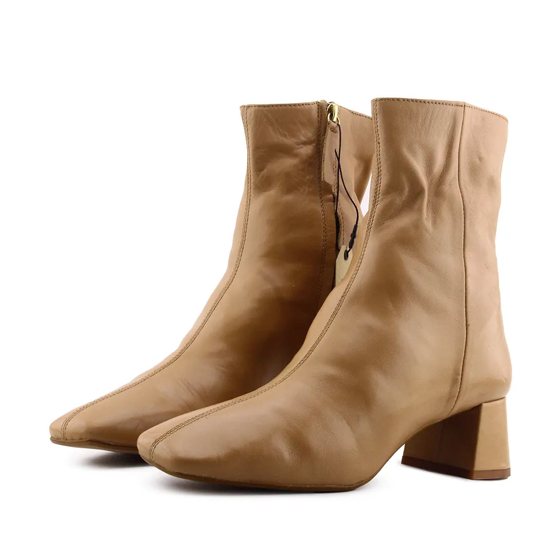 Zara Zipper Ankle Boot | 100% Authentic Leather