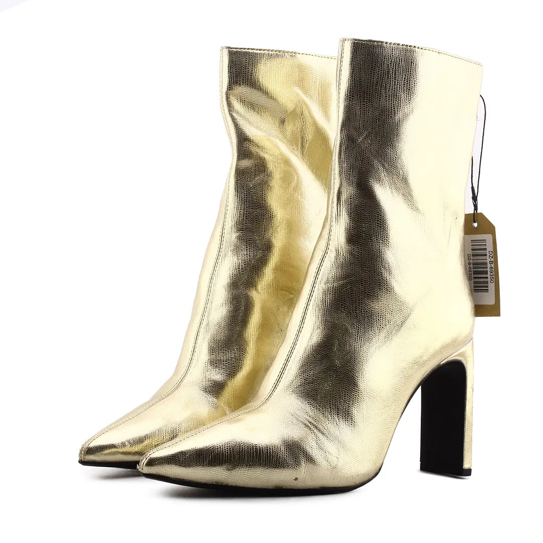 Pull & Bear Zipper Ankle Boot | 100% Authentic Leather