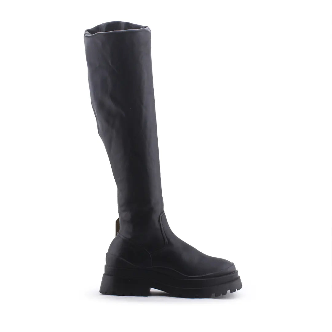 Stradivarius Zipper Knee High Boot | 100% Authentic Leather