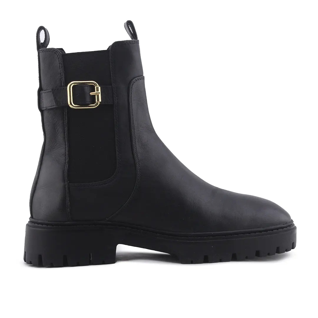 Zara Stretchable Buckle Strap Ankle Boot | 100% Authentic Leather