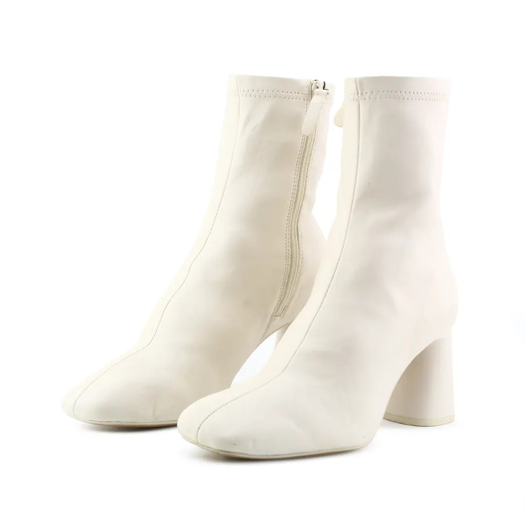 Stradivarius Zipper Ankle Boot | 100% Authentic Leather