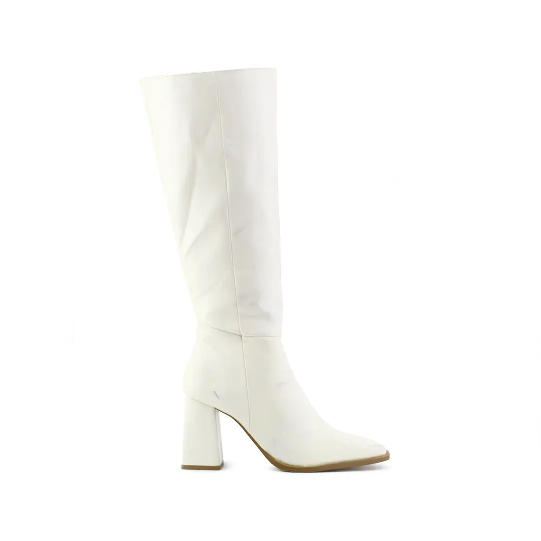 Stradivarius Zipper Knee High Boot | 100% Authentic Leather