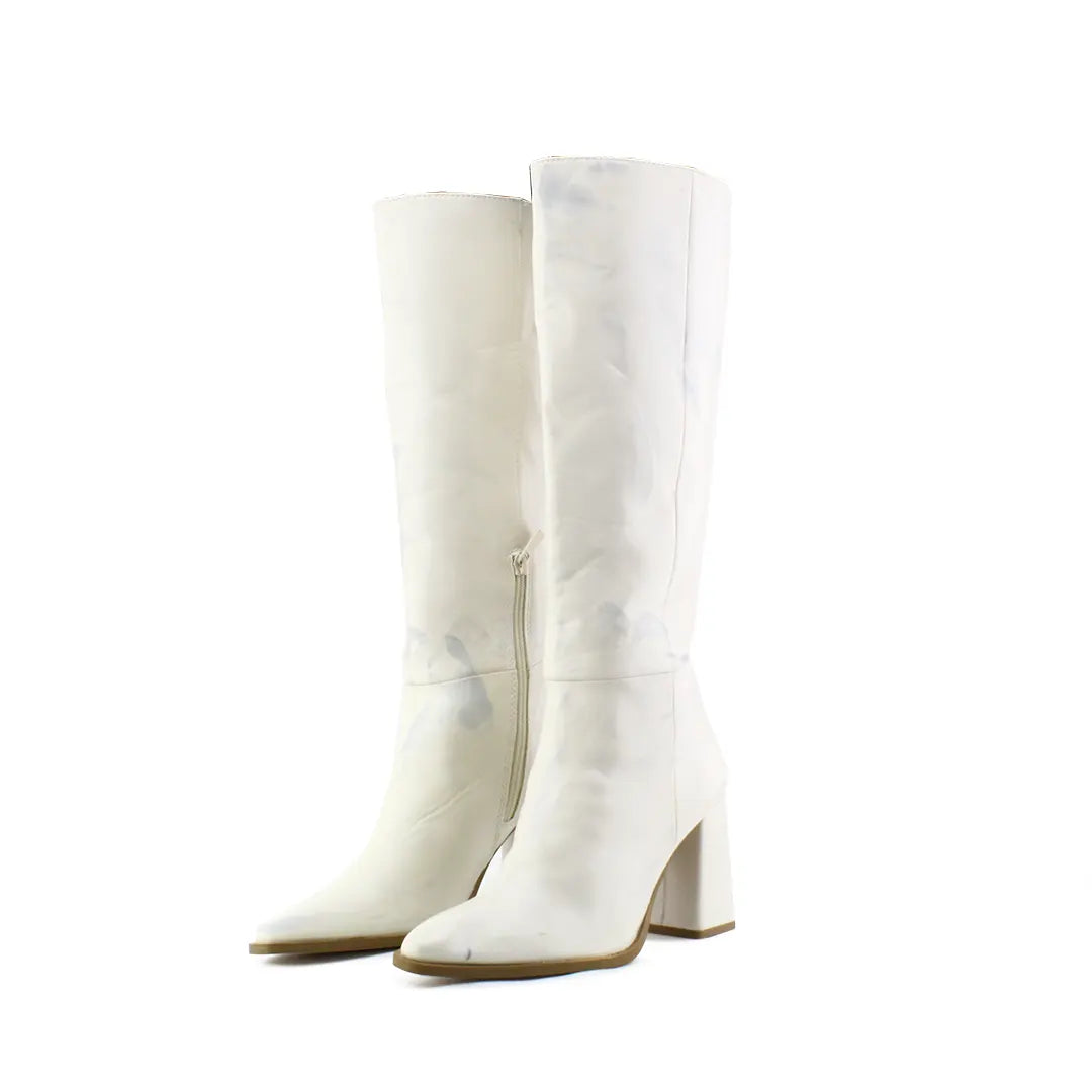 Stradivarius Zipper Knee High Boot | 100% Authentic Leather