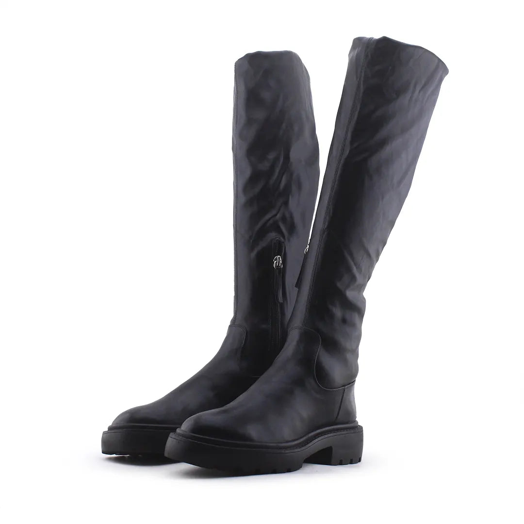 Zara Zipper Knee High Boots | 100% Authentic Leather
