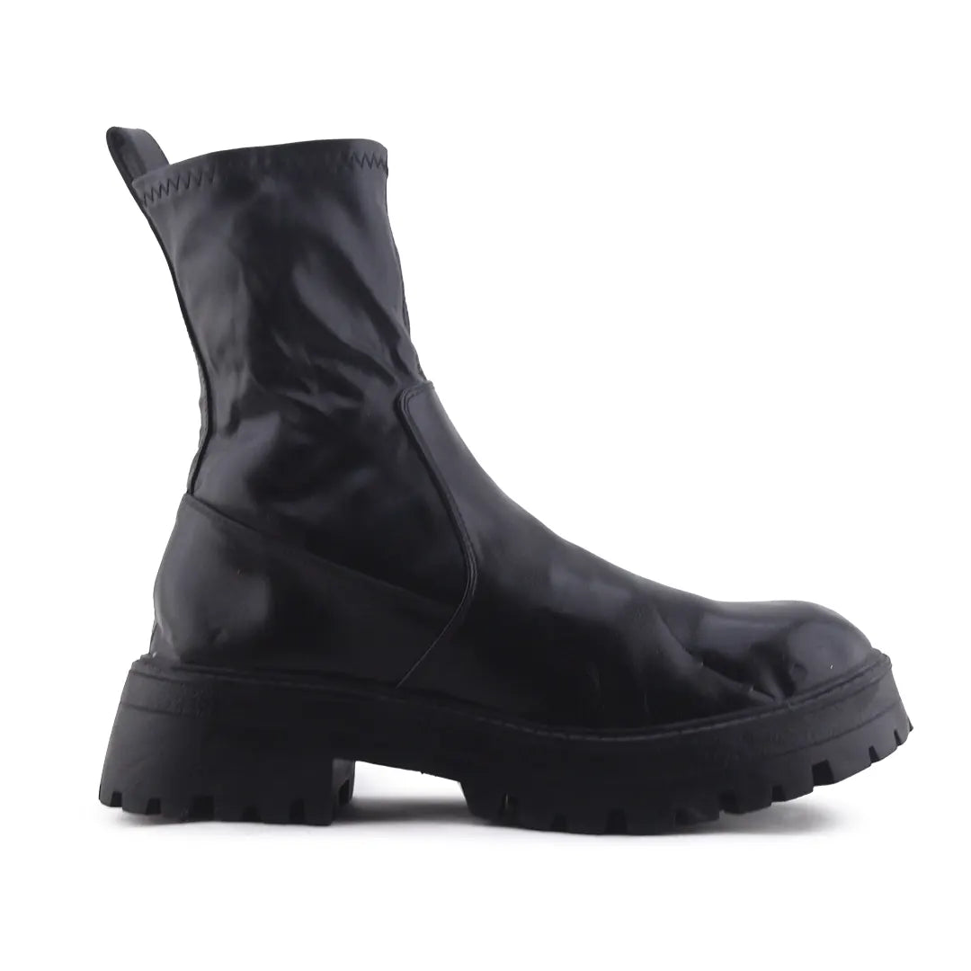 Pull & Bear Zipper Ankle Boot | 100% Authentic Leather