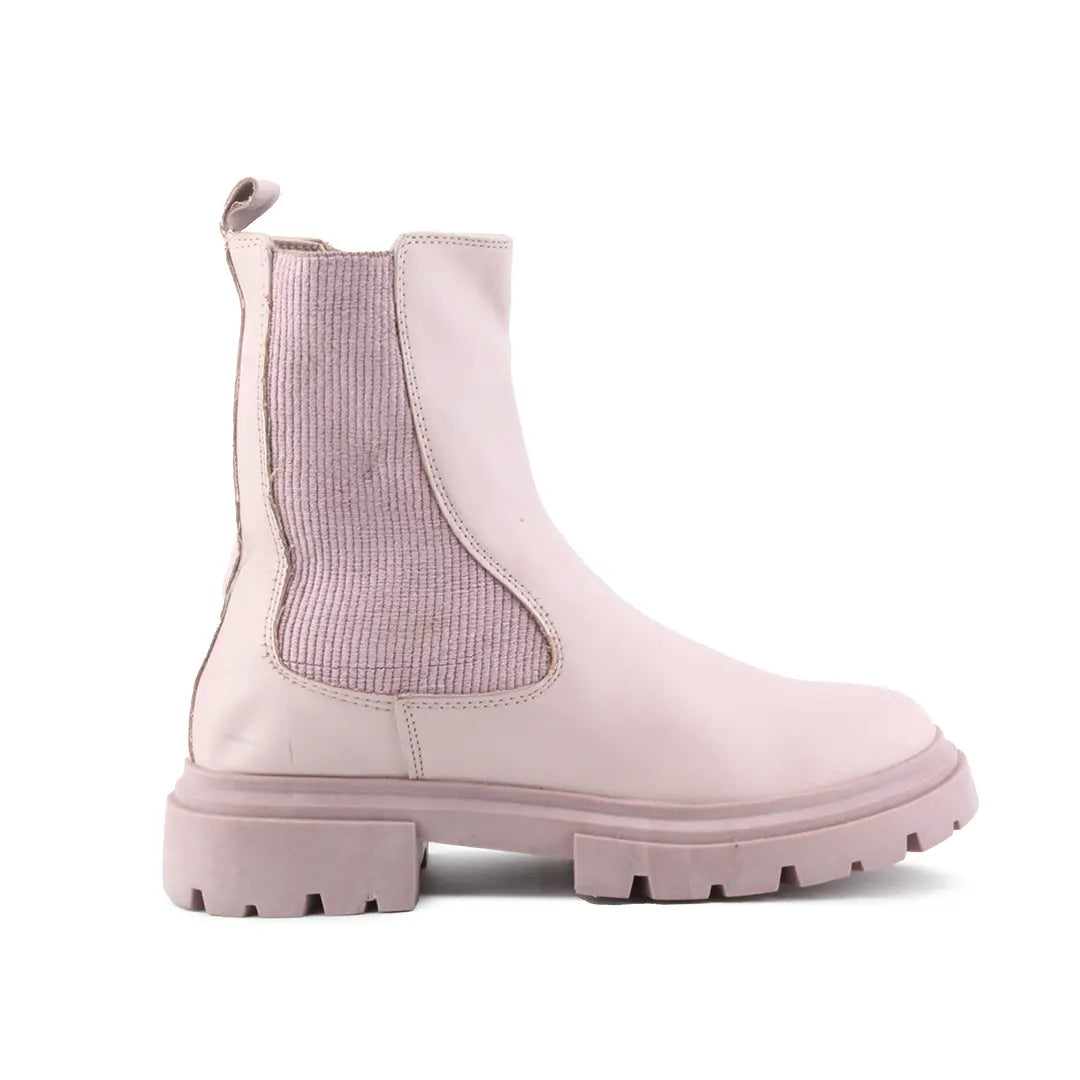 Zara Zipper Stretchable Ankle Boot | 100% Authentic Leather