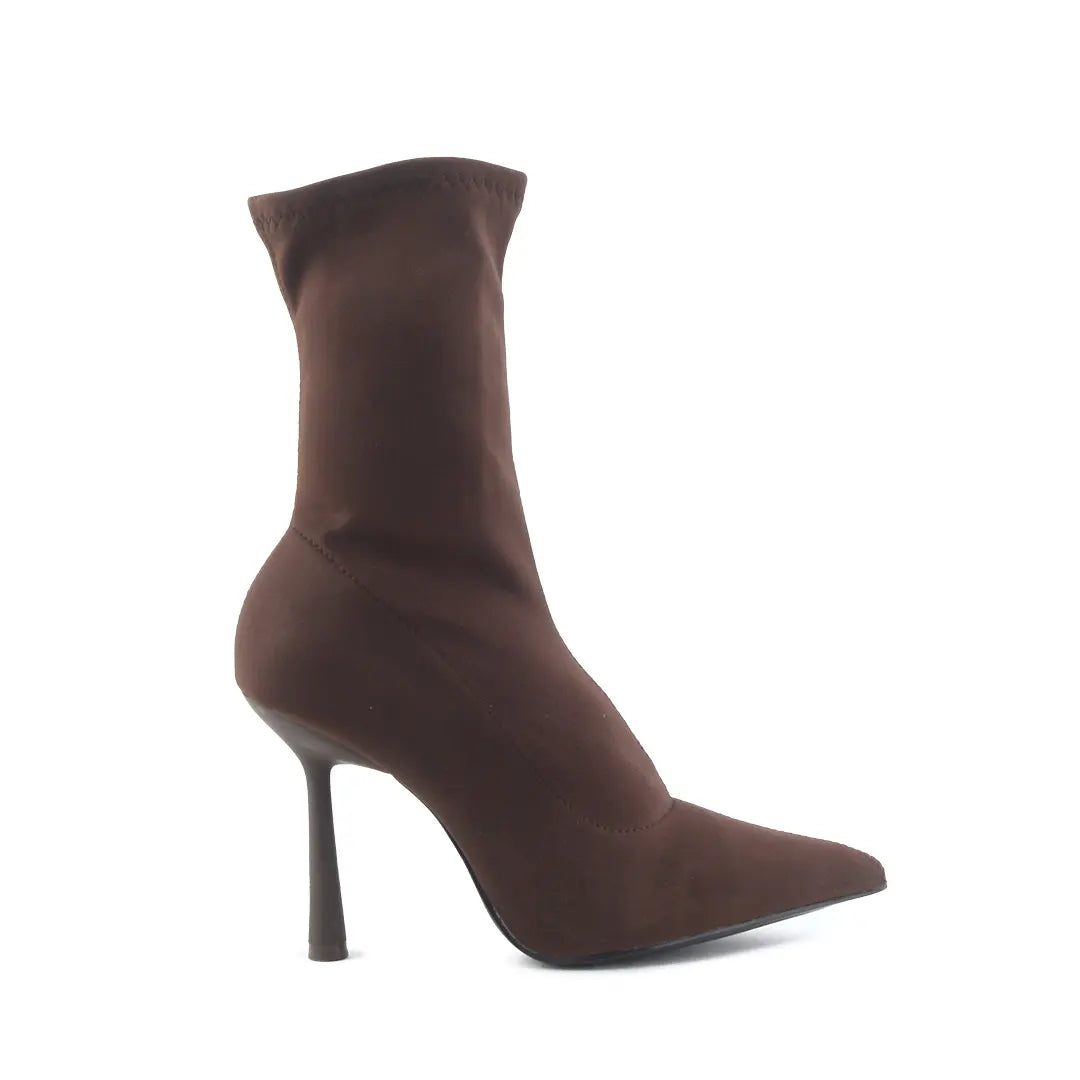 Zara Zipper Textile Ankle Boot