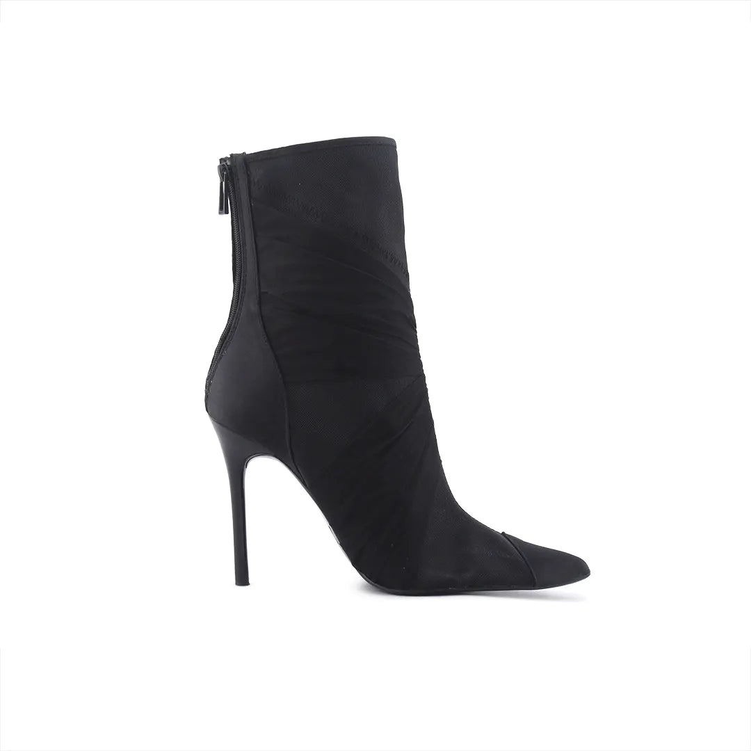 Zara Zipper Knitted Ankle Boot