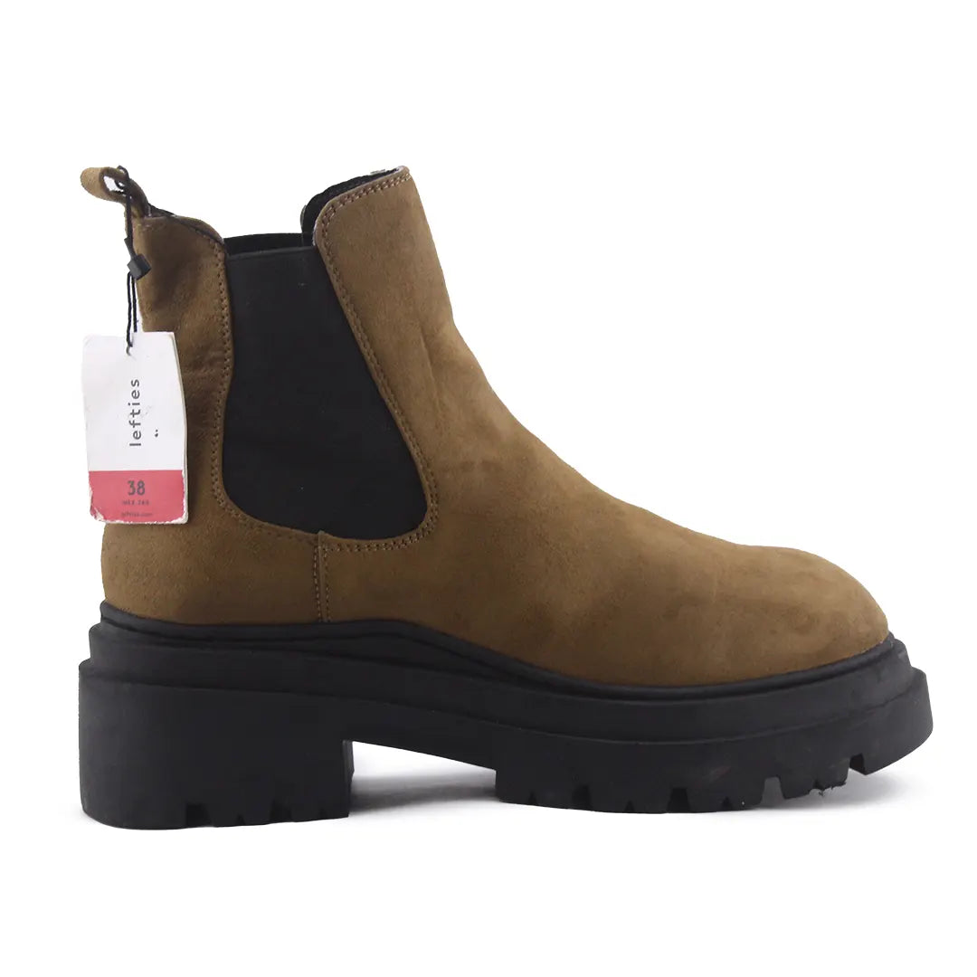 Lefties Stretchable Suede Ankle Boot