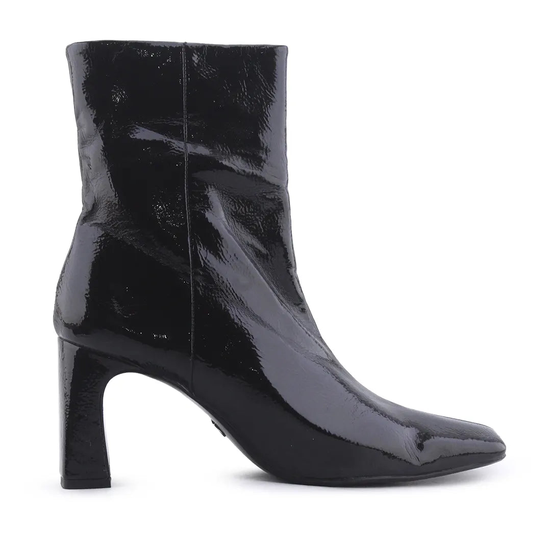 Zara Zipper Patent Ankle Boot