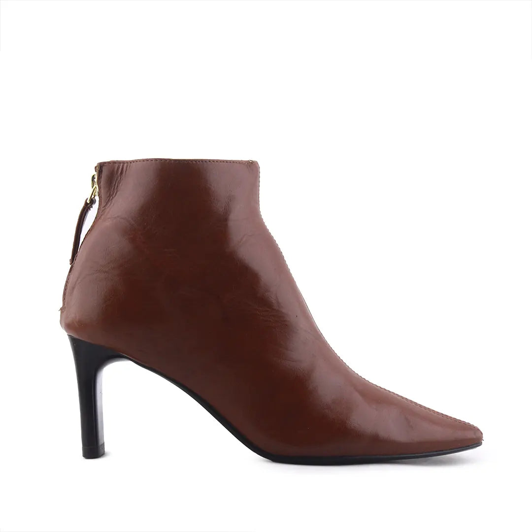 Mango Zipper Ankle Boot | 100% Authentic Leather