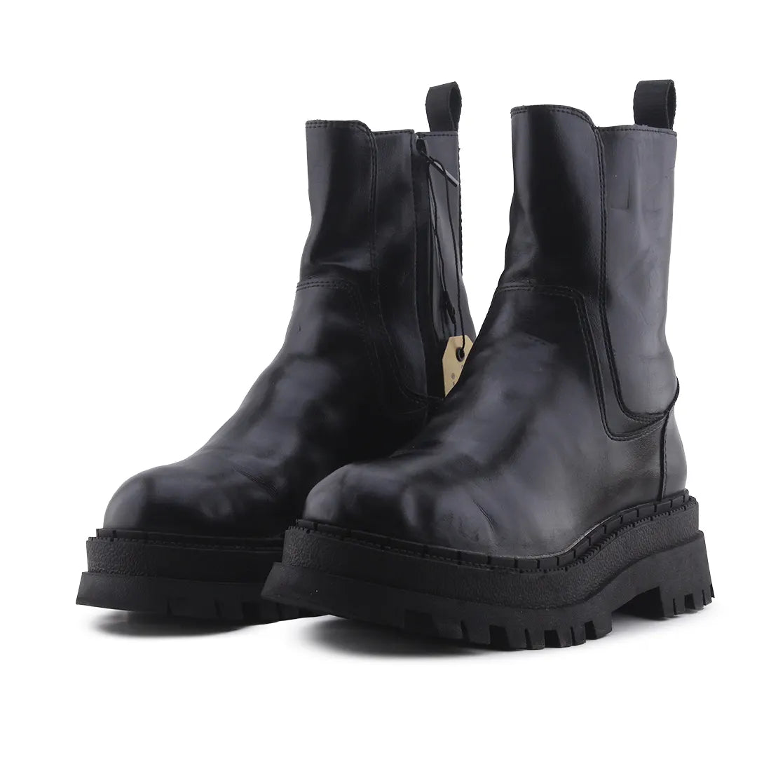 Zara Zipper Ankle Boot | 100% Authentic Leather