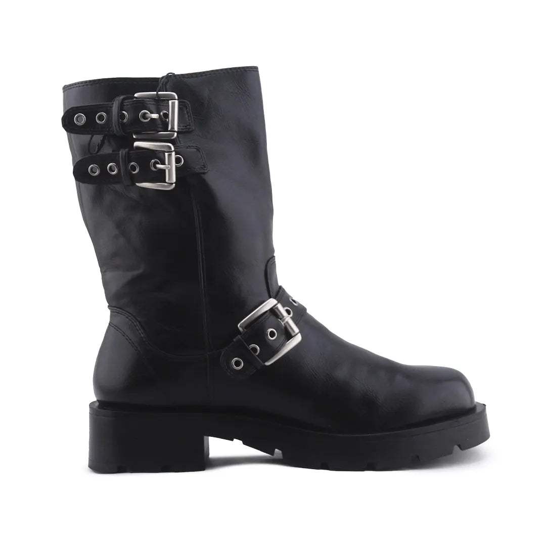Zara Buckle Strap Ankle Boot | 100% Authentic Leather