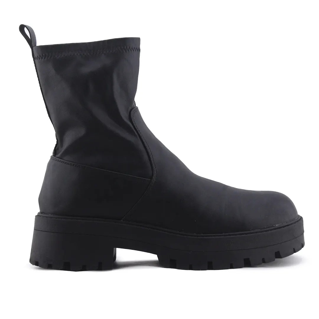 Pull & Bear Zipper Ankle Boot | 100% Authentic Leather