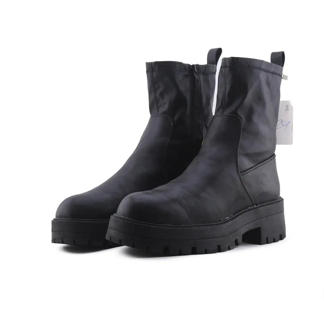 Pull & Bear Zipper Ankle Boot | 100% Authentic Leather