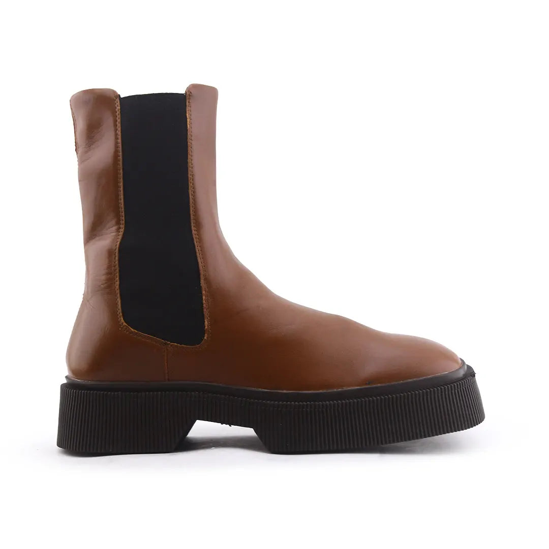 Bershka Stretchable Ankle Boot | 100% Authentic Leather