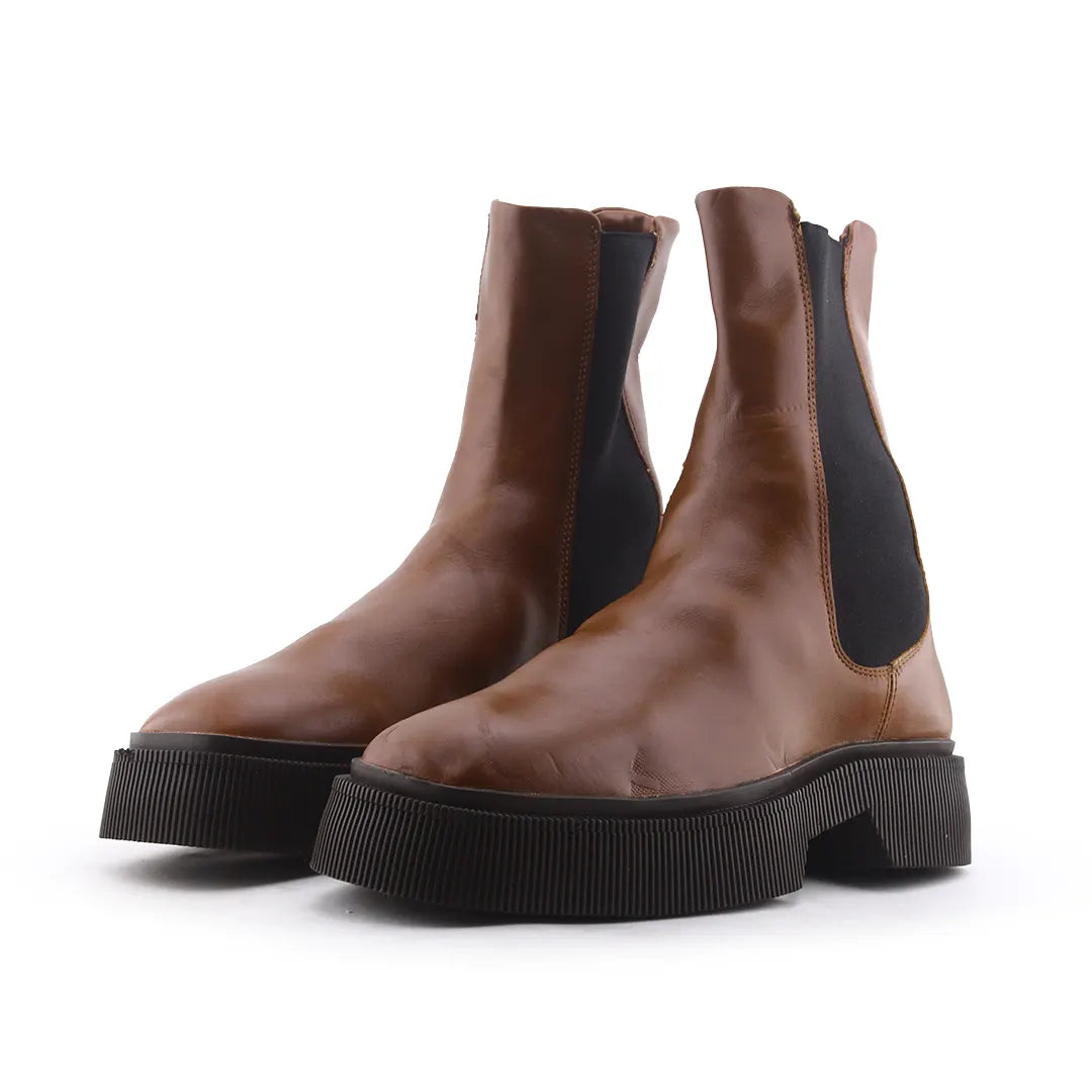 Bershka Stretchable Ankle Boot | 100% Authentic Leather