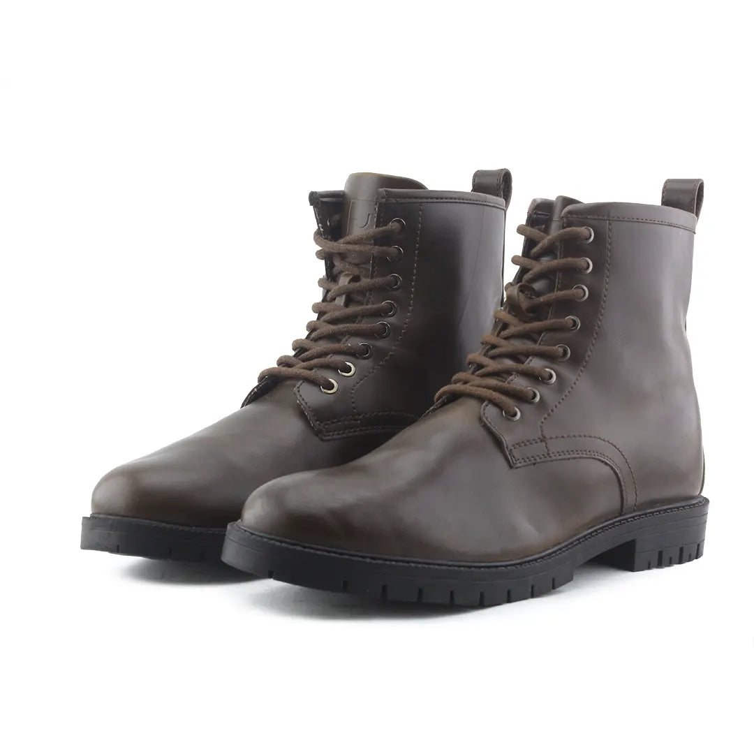 Pull & Bear Lace Up Ankle Boot | 100% Authentic Leather